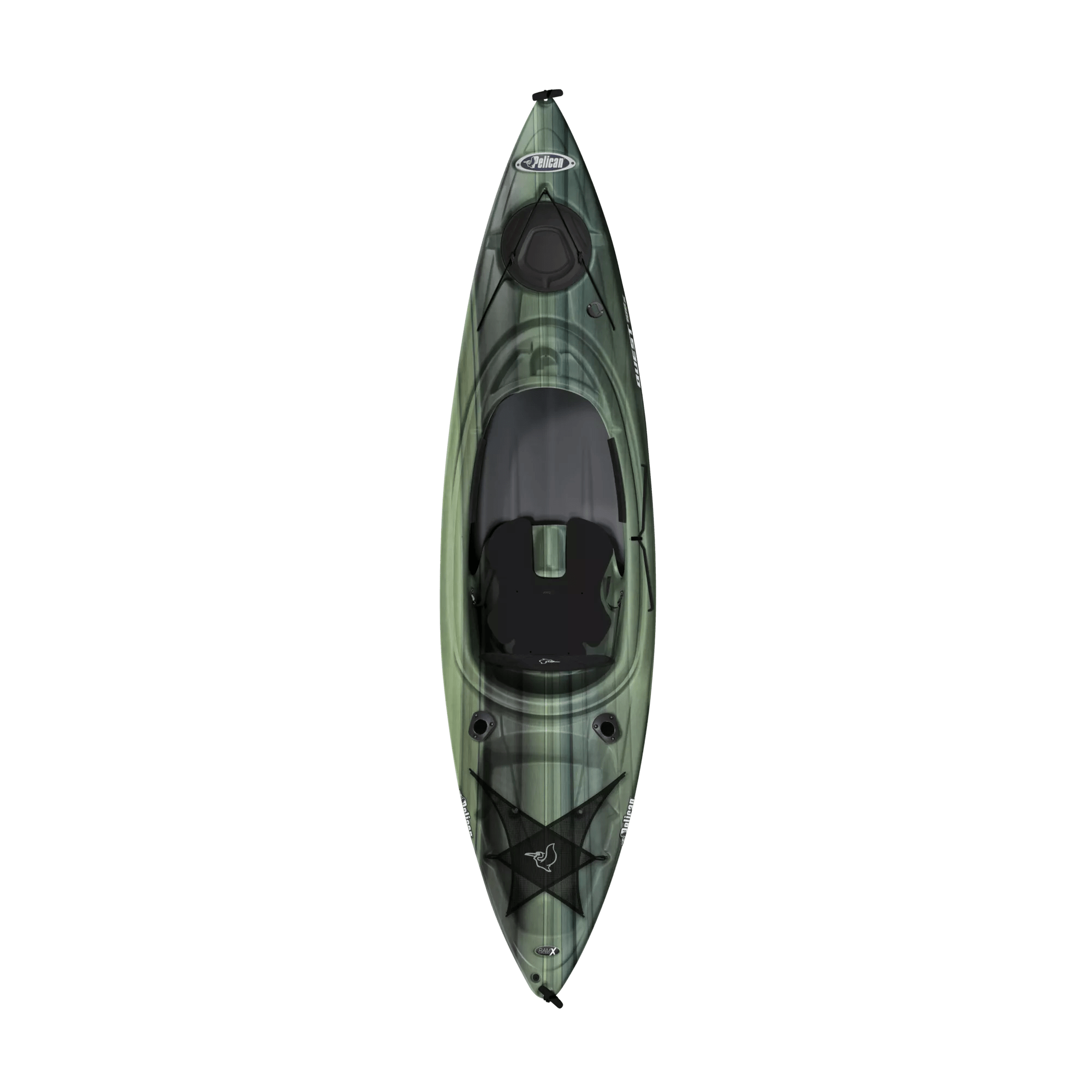 PELICAN - Quest 100X Angler Fishing Kayak - Grey - KFF10P270 - TOP